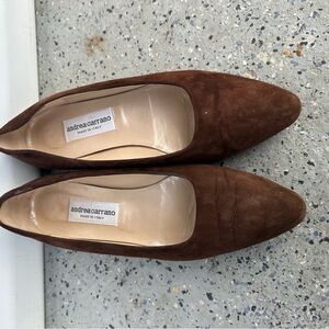 Andrea Carrano Women's Brown Suede Loafers